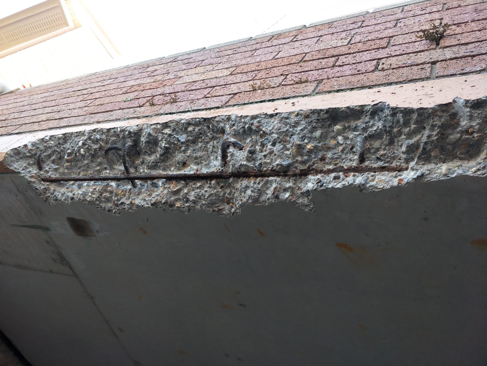 Concrete Cancer on a building Concrete Cancer on a building